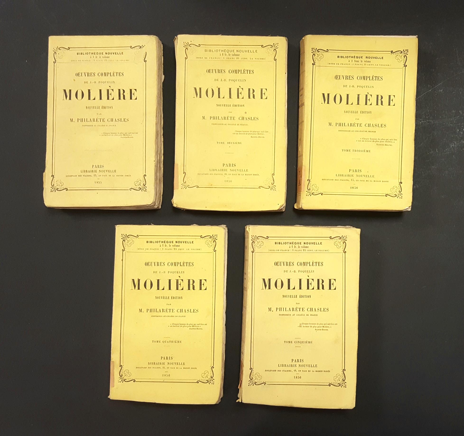 Oeuvres Completes - De J. - B. Poquelin - Nouvelle Èdition Par M. Philarãƒâ¨Te Chasles