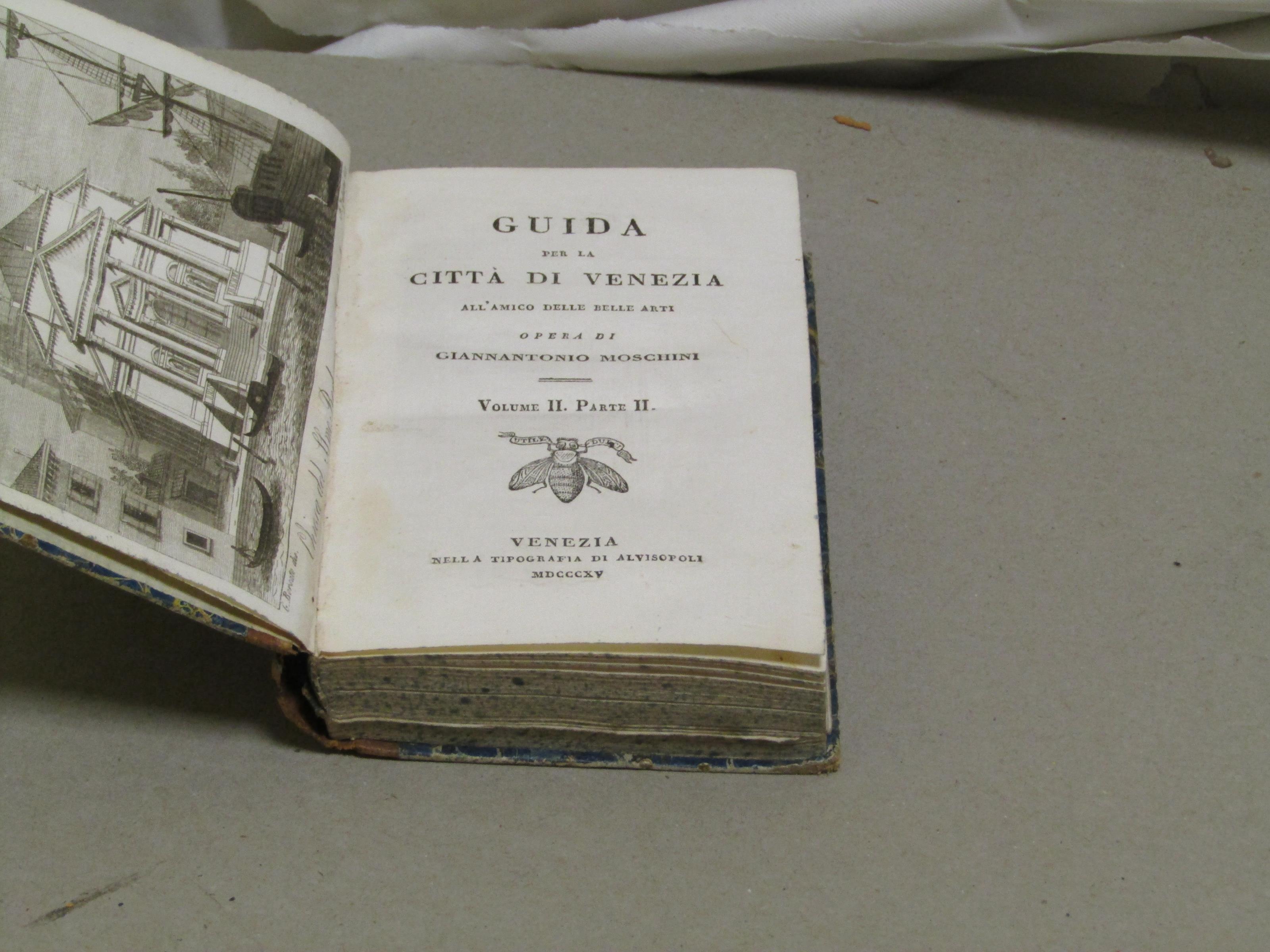 Giannantonio Moschini. Guida per la città di Venezia. Volume II parte I - Volume II parte II