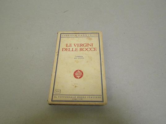 Le vergini delle rocce - Gabriele D'Annunzio - copertina