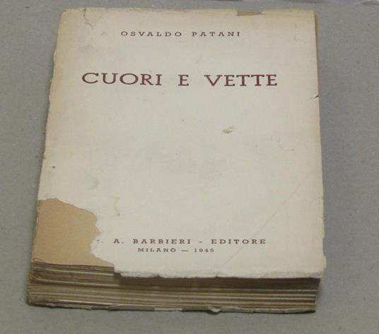 Osvaldo Patani. Cuori e vette - Osvaldo Patani - copertina
