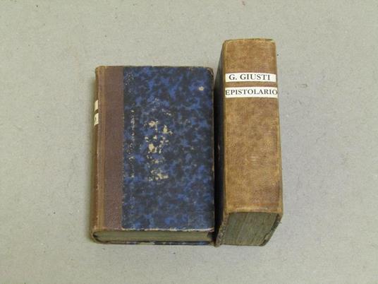 Epistolario ordinato da Giovanni Frassi. Volume I e II - Giuseppe Giusti - copertina
