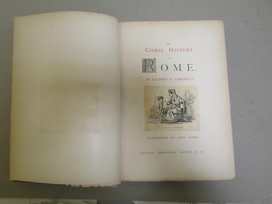 Gilbert A. A'Beckett. The comic history of Rome. Bradbury, Agnew & Co. s.d - copertina