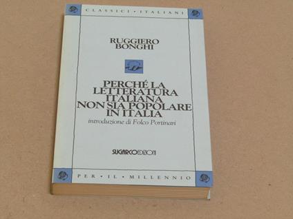 Perché la letteratura italiana non sia popolare in italia - Ruggiero Bonghi - copertina