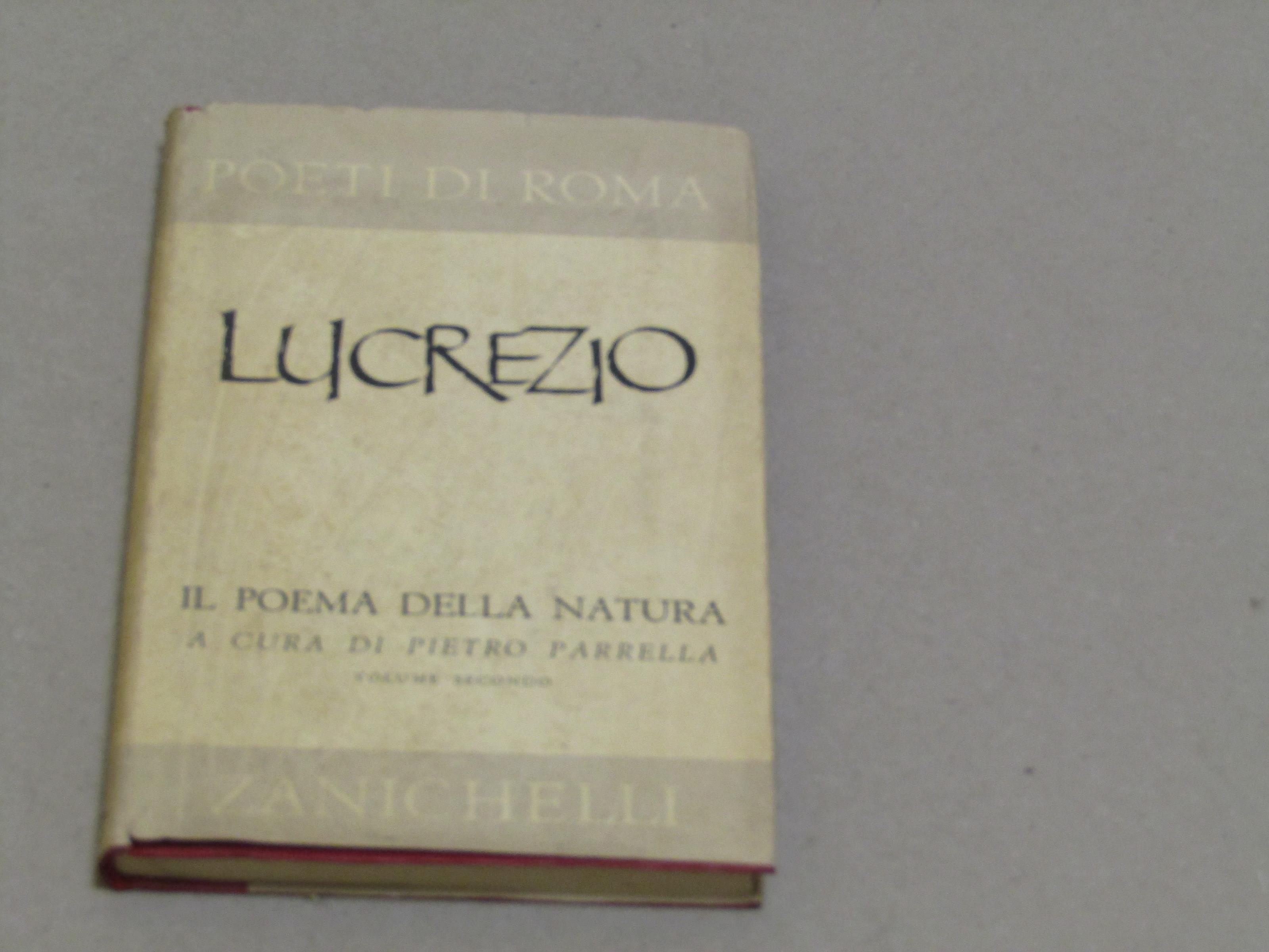 Lucrezio (a cura di Pietro Parrella). Il poema della natura volume II