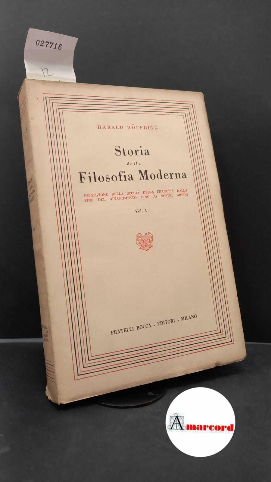 Storia della Filosofia Moderna. 2 voll