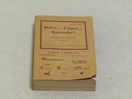 Dove... come... quando? - Fabio Spinelli - copertina