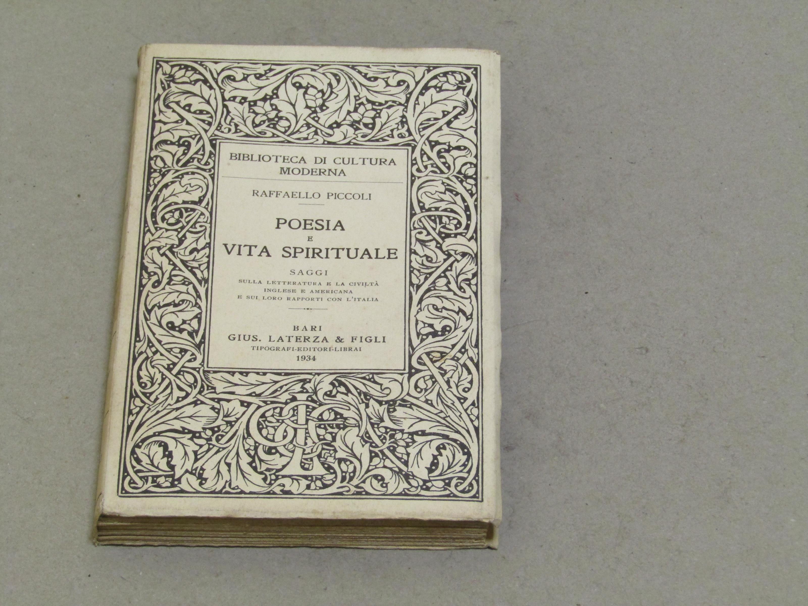 Poesia e Vita Spirituale