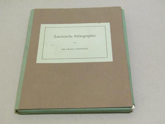 Lateinische Palaographie - copertina