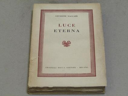 Luce Eterna - Giuseppe Naccari - copertina