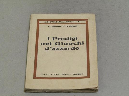 I prodigi nei giuochi d'azzardo - copertina