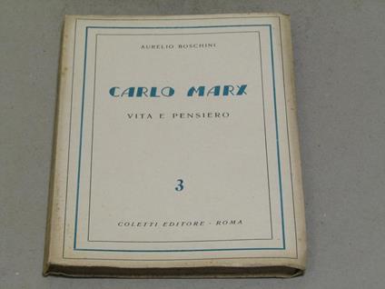 Carlo Marx volume 3 - Aurelio Boschini - copertina