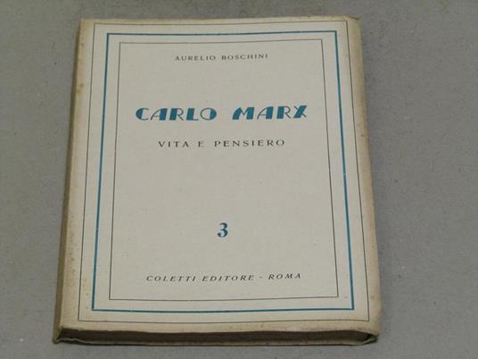 Carlo Marx volume 3 - Aurelio Boschini - copertina