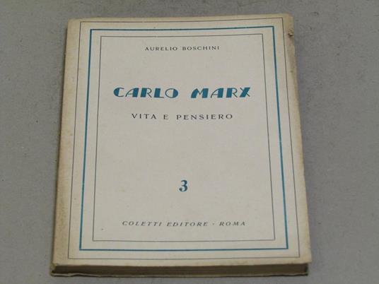 Carlo Marx volume 3 - Aurelio Boschini - copertina