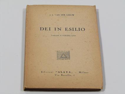 J. J. Van Der Leeuw. Dei In Esilio - J.J. Van Der Leeuw - copertina