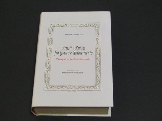 Artisti a Rimini fra Gotico e Rinascimento - Oreste Delucca - copertina