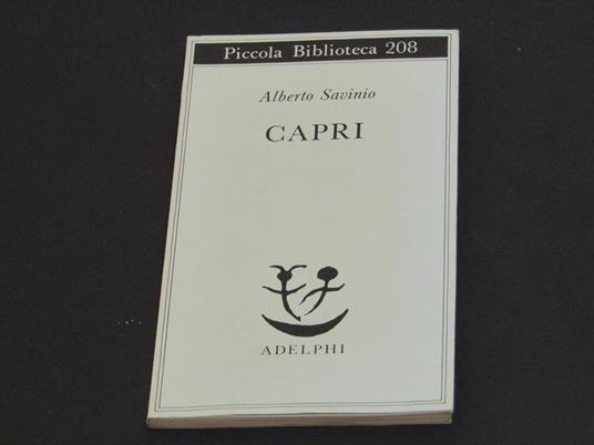 Alberto Savinio. Capri - Alberto Savinio - copertina