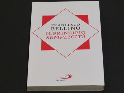 Il principio semplicità - Francesco Bellino - copertina