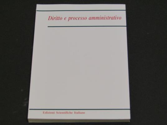 Aa.Vv., Diritto E Processo Amministrativo - copertina