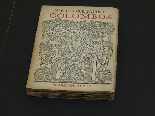 Janni Ettore. Colombo. Edizioni Alpes. 1924 - I - Ettore Janni - copertina