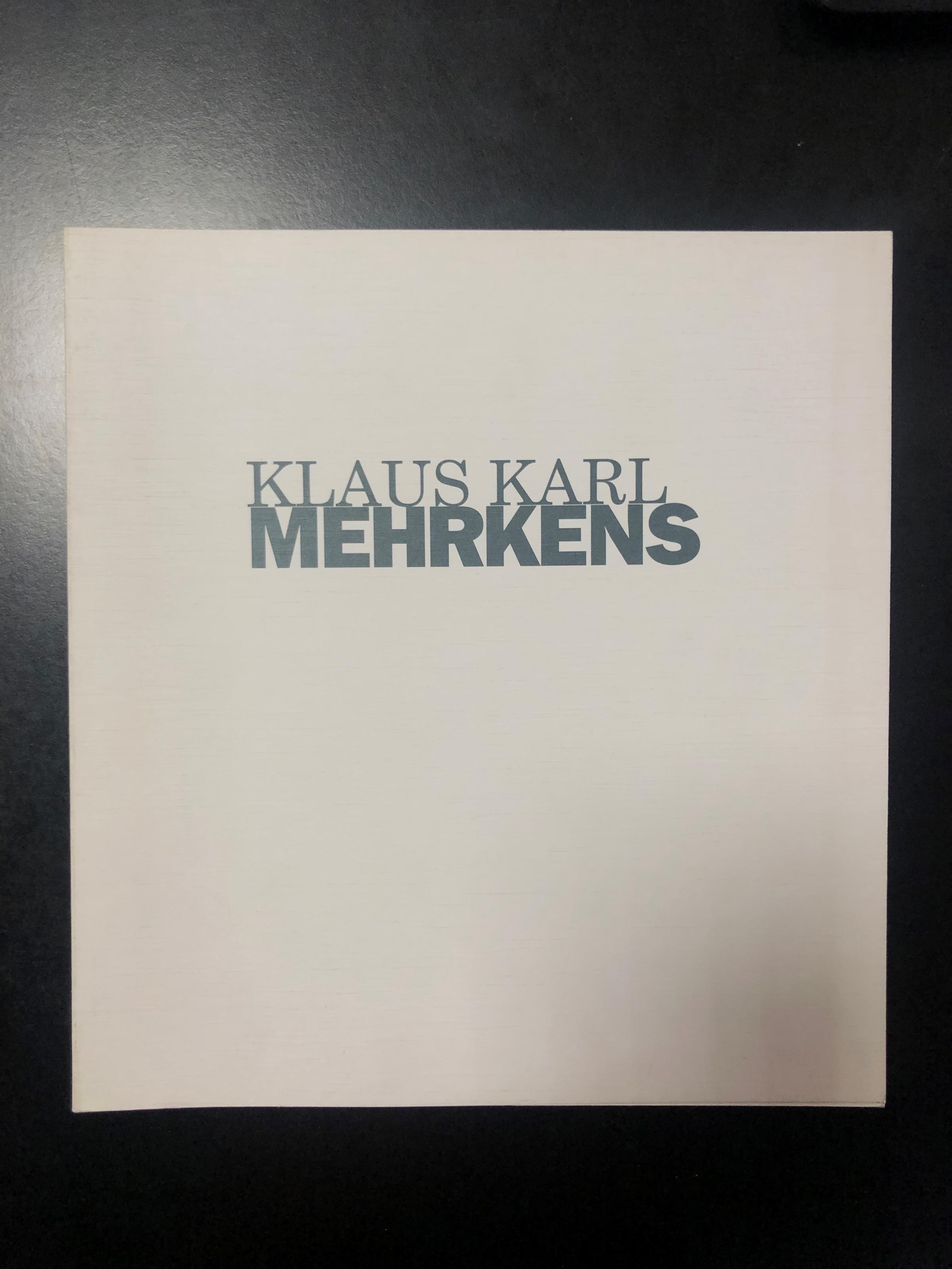 Klaus Karl Mehrkens. Edit Faenza 1993