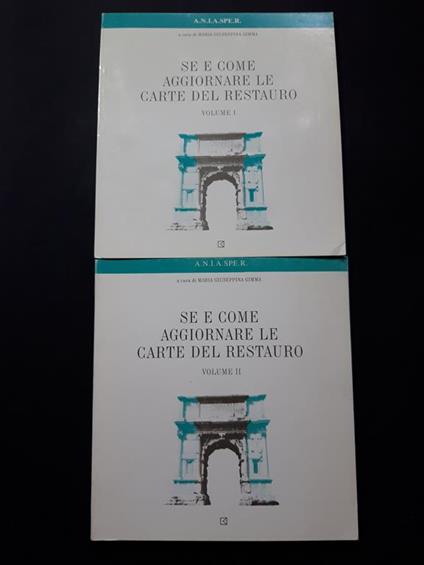 Se e come aggiornare le carte del restauro (2 voll.). A cura di Gimma Maria Guseppina. BetaGamma editrice. 1993 - I - copertina