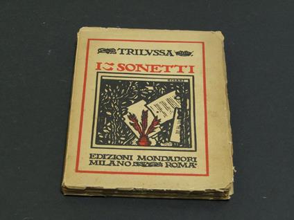 Trilussa. I sonetti. Mondadori. 1922 - I - Trilussa - copertina