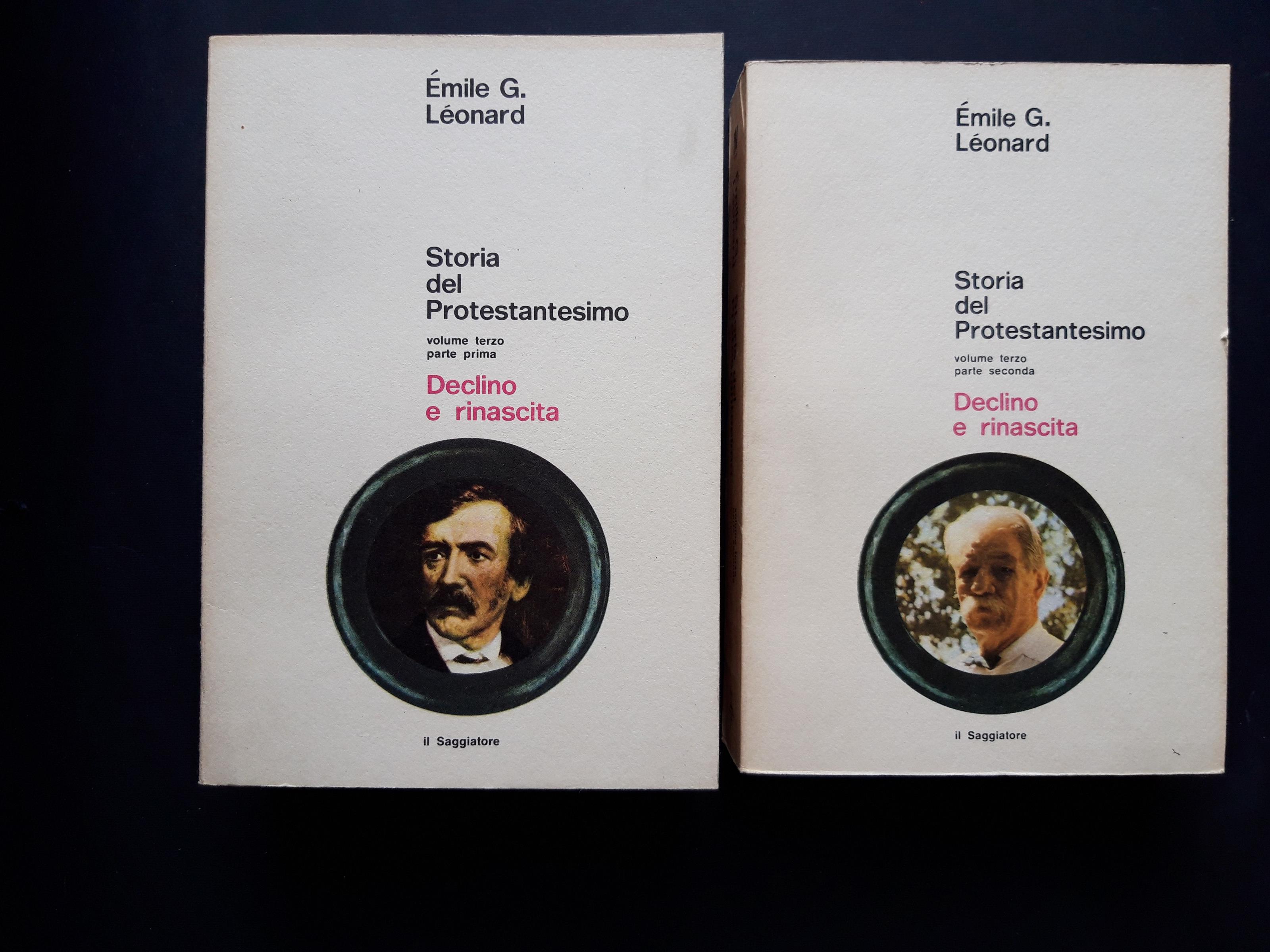 Léonard Emile G. Storia del Protestantesimo. Il Saggiatore. 1971-I. 4 voll (Vol. I- II -III p. 1 - III p. 2)