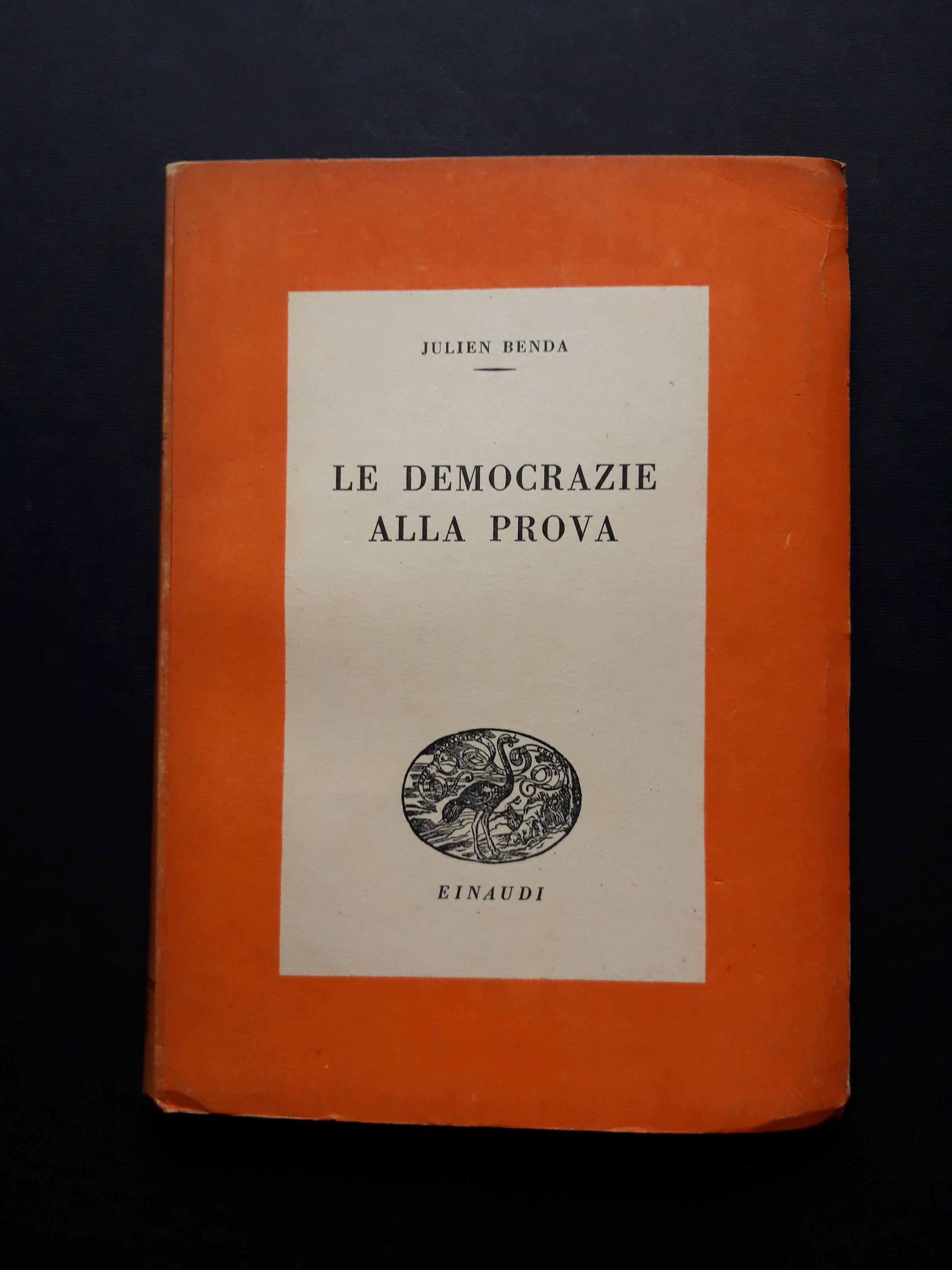 Le democrazie alla prova. Einaudi. 1945-I