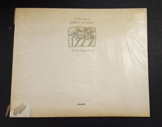 Giorgio Soavi. 13 Drawings by Horst Janssen. Olivetti. 1976 - I - Giorgio Soavi - copertina