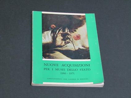 Nuove acquisizioni per i musei dello stato. A cura di Edizioni Alfa. 1971 - Cesare Gnudi - copertina