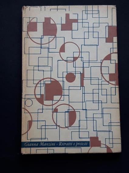 Ritratti e pretesti. Il Saggiatore. 1960-I - Gianna Manzini - copertina