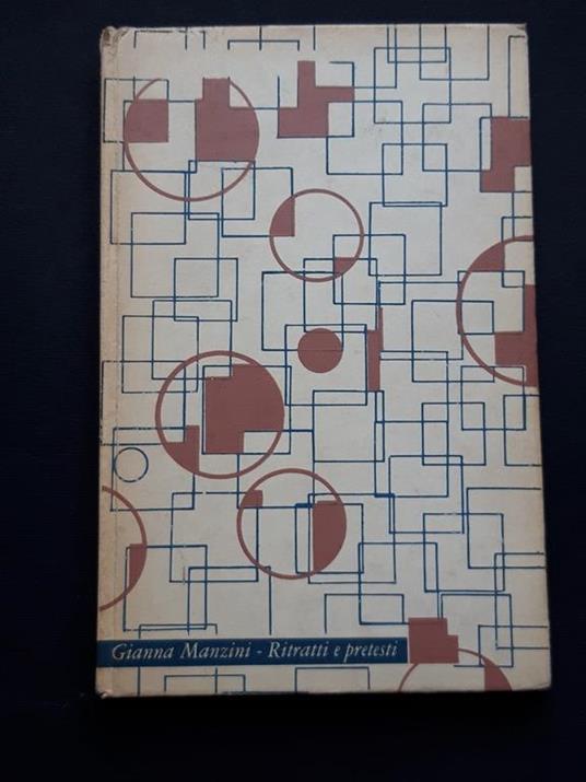 Ritratti e pretesti. Il Saggiatore. 1960-I - Gianna Manzini - copertina