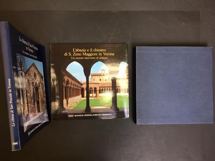 La chiesa di San Procolo in Verona. L' abazia e il chiostro di S. Zeno Maggiore in Verona. A cura di Banca popolare di Verona. 1990. Con cofanetto - Pierpaolo Brugnoli - copertina