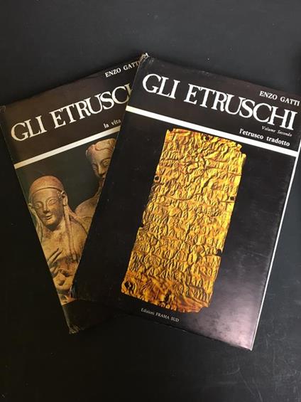 Gli etruschi. Edizioni Frama Sud. 1979-I. Voll. I-II. Con cofanetto - Enzo Gatti - copertina