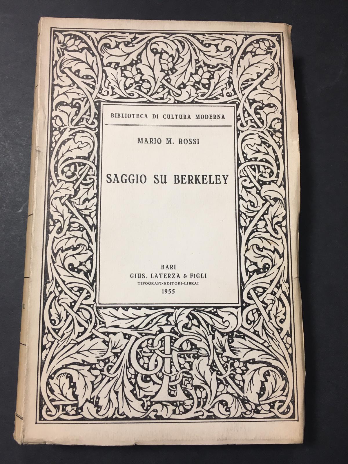Saggio su Berkeley. Laterza. 1955