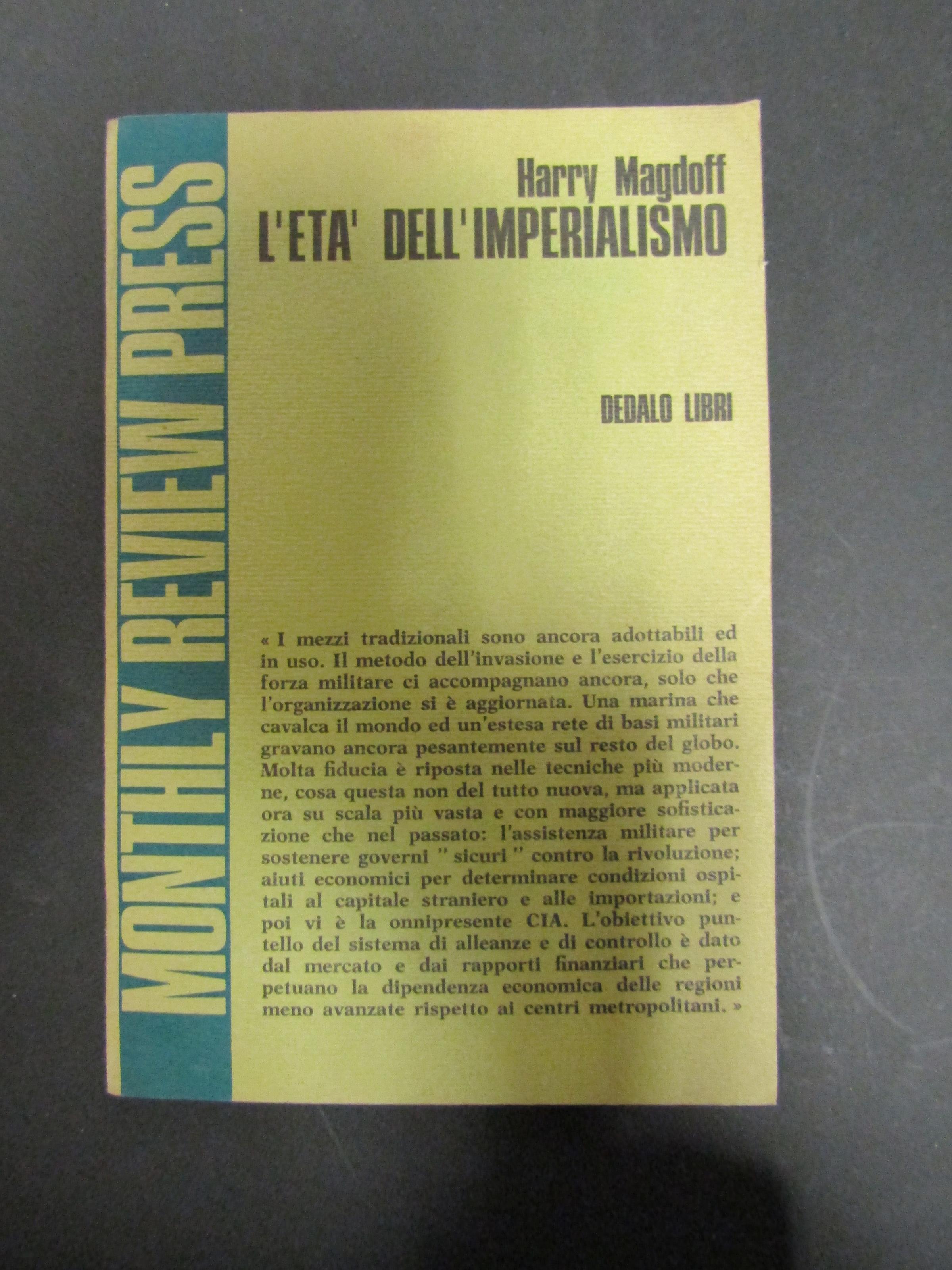 L' età dell'imperialismo. Dedalo Libri. 1971