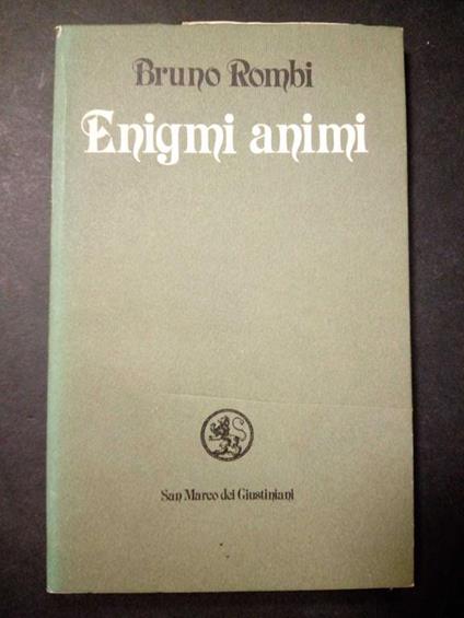 Enigmi animi. San Marco dei Giustiniani. 1980 - Bruno Rombi - copertina