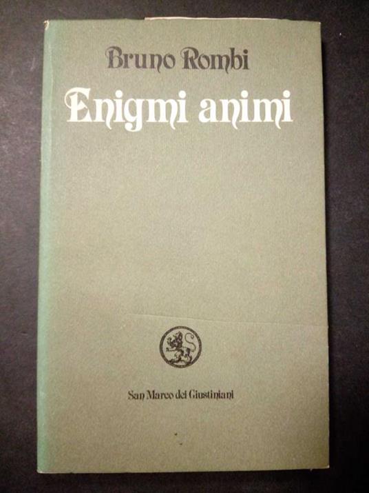 Enigmi animi. San Marco dei Giustiniani. 1980 - Bruno Rombi - copertina