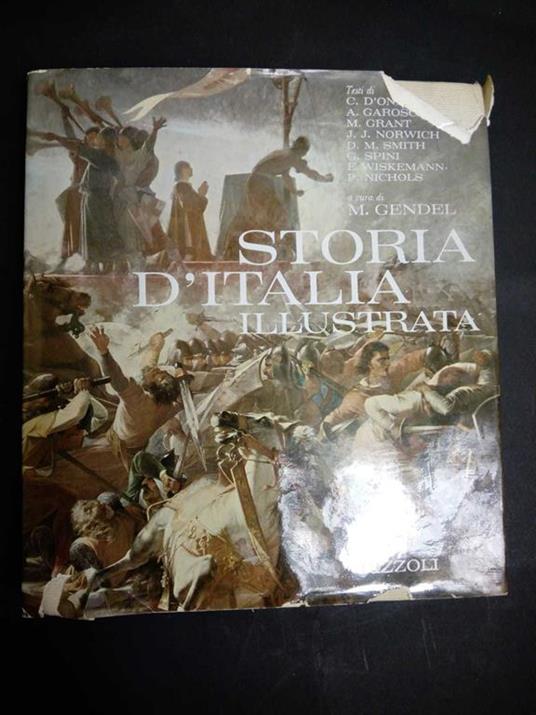 Storia dell'Italia illustrata. A cura di Gendel Milton. Rizzoli. 1966 - Milton Gendel - copertina