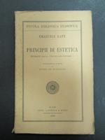Principii di estetica. Estratti dalla Critica del Giudizio. Laterza. 1935