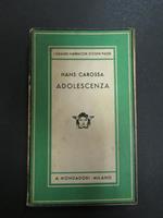 Adolescenza. Mondadori. 1935