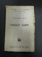 Giovanni Getto. Paolo Sarpi. Vallerini. 1941