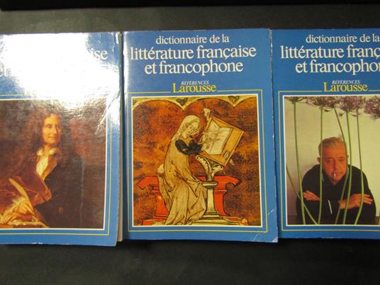 Demougin Jacques. Dictionnaire de la littèrature franzaise et francophone. 1987. LaRousse. 3 voll - Jacques Demougin - copertina