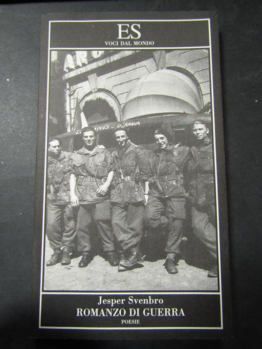 Romanzo di guerra. ES. 2013 - Jesper Svenbro - copertina