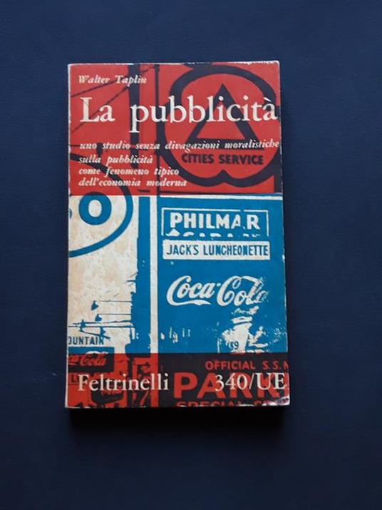 Talpin Walter, La pubblicità, Feltrinelli, 1961 - I - copertina