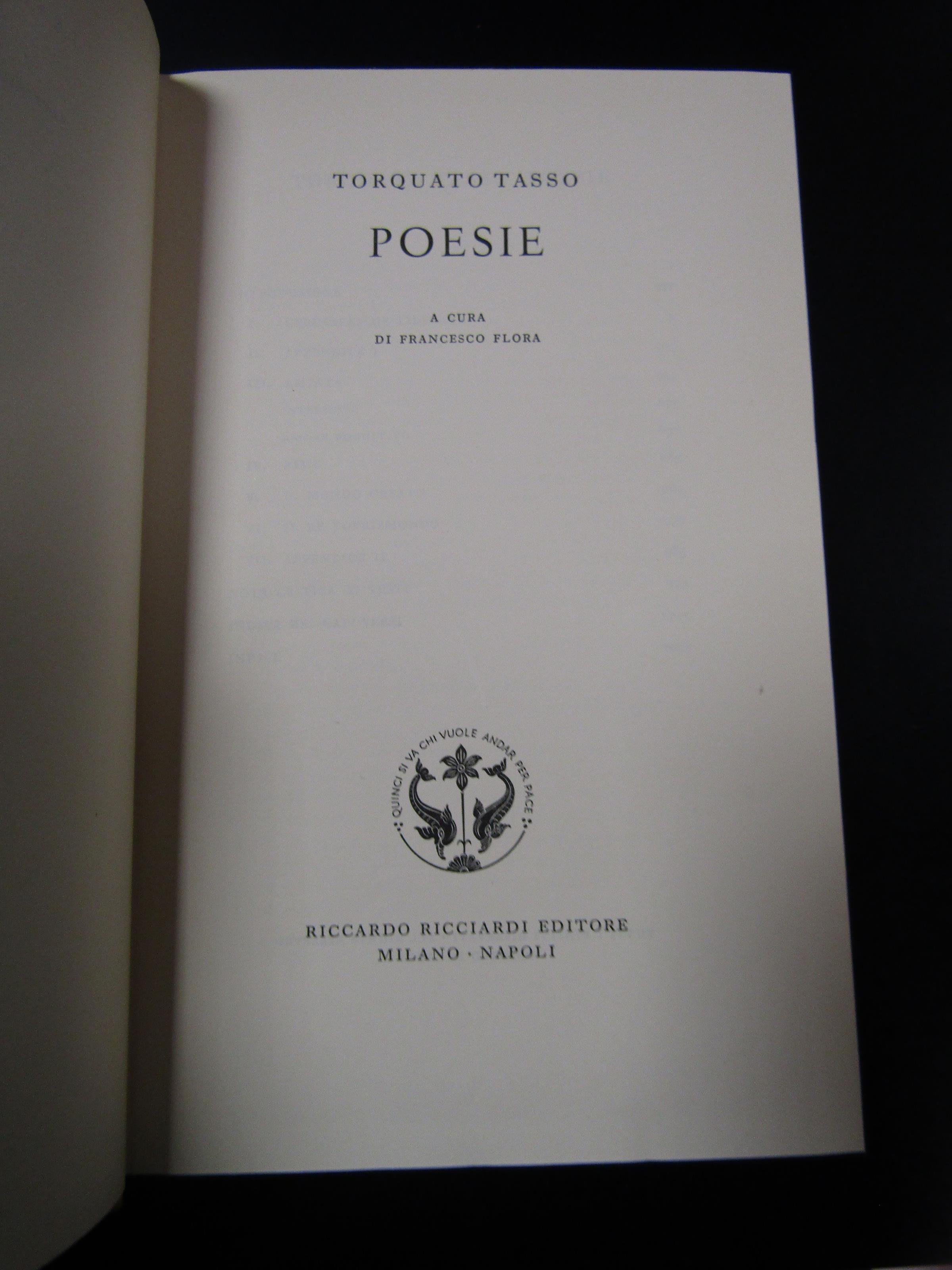 Poesie. Ricciardi. 1963. Con cofanetto