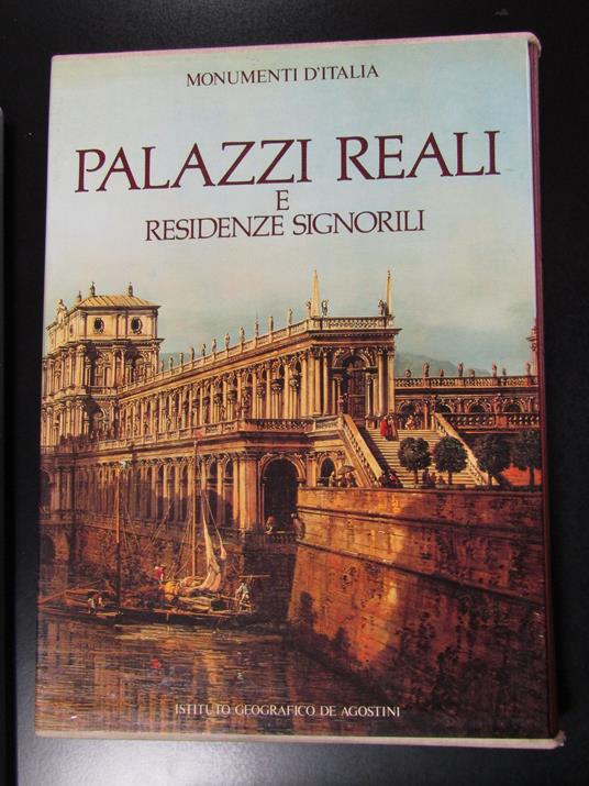 Palazzi reali e residenza signorili. De Agostini 1986. Con cofanetto - Flavio Conti - copertina