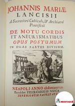 Lancisi, Giovanni Maria, De motu cordis, RARA, 1991