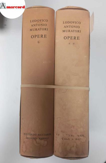 Muratori Lodovico Antonio, Opere (2 voll.), Ricciardi, 1964 - Lodovico Antonio Muratori - copertina