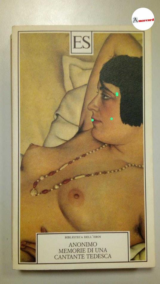 Anonimo, Memorie di una cantante tedesca, ES, 1992 - I - Anonimo - copertina